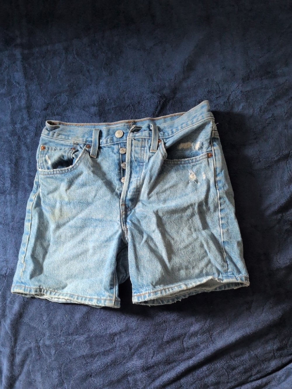 Levi's Light Blue Denim Jeans with Tan Leather Patch